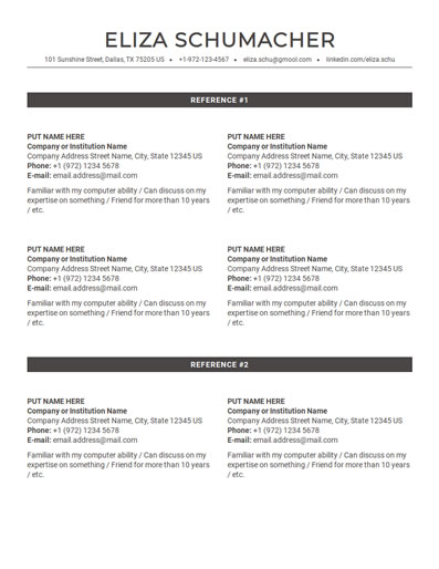 Resume Template 120